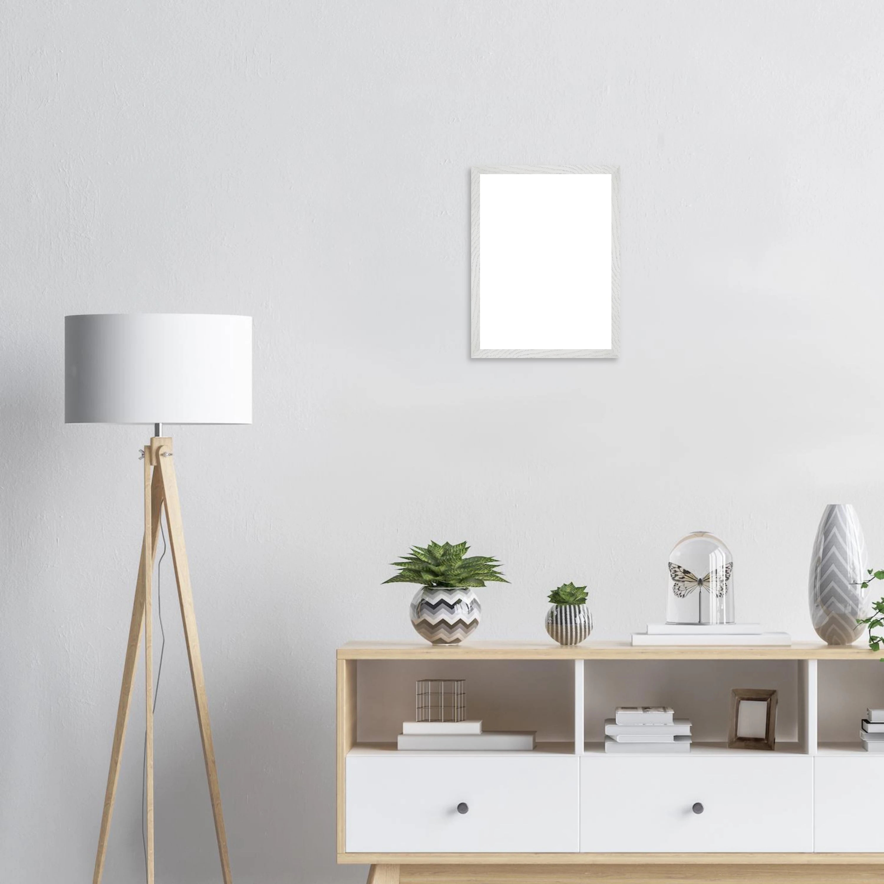 Im Wohnzimmer: Personalisiertes Tierportrait im Aquarell Stil